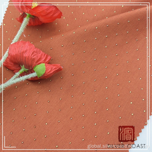 Garment Rayon Blend Textile Polyester Rayon Spandex Mixed Fabric with Dewdrop Supplier